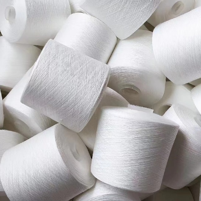 Optical White 40s/2 Polyester Spun Yarn Exporting to Philippines